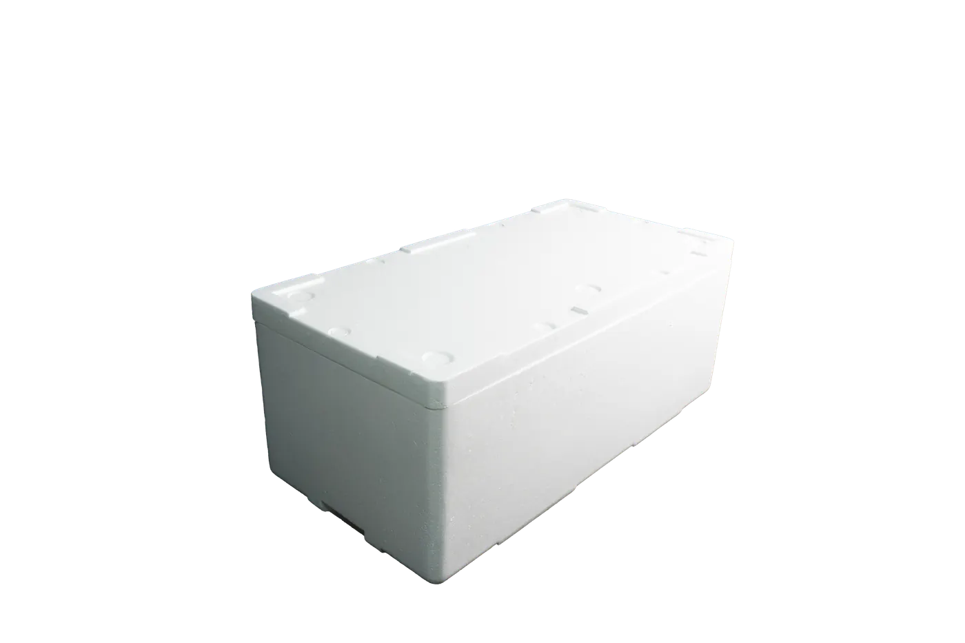 Hielera 100 LB Durapor. Hielera en EPS de 100 LB con capacidad volumétrica de 92.53 litros, pensada para despacho intensivo y rutas largas de distribución.