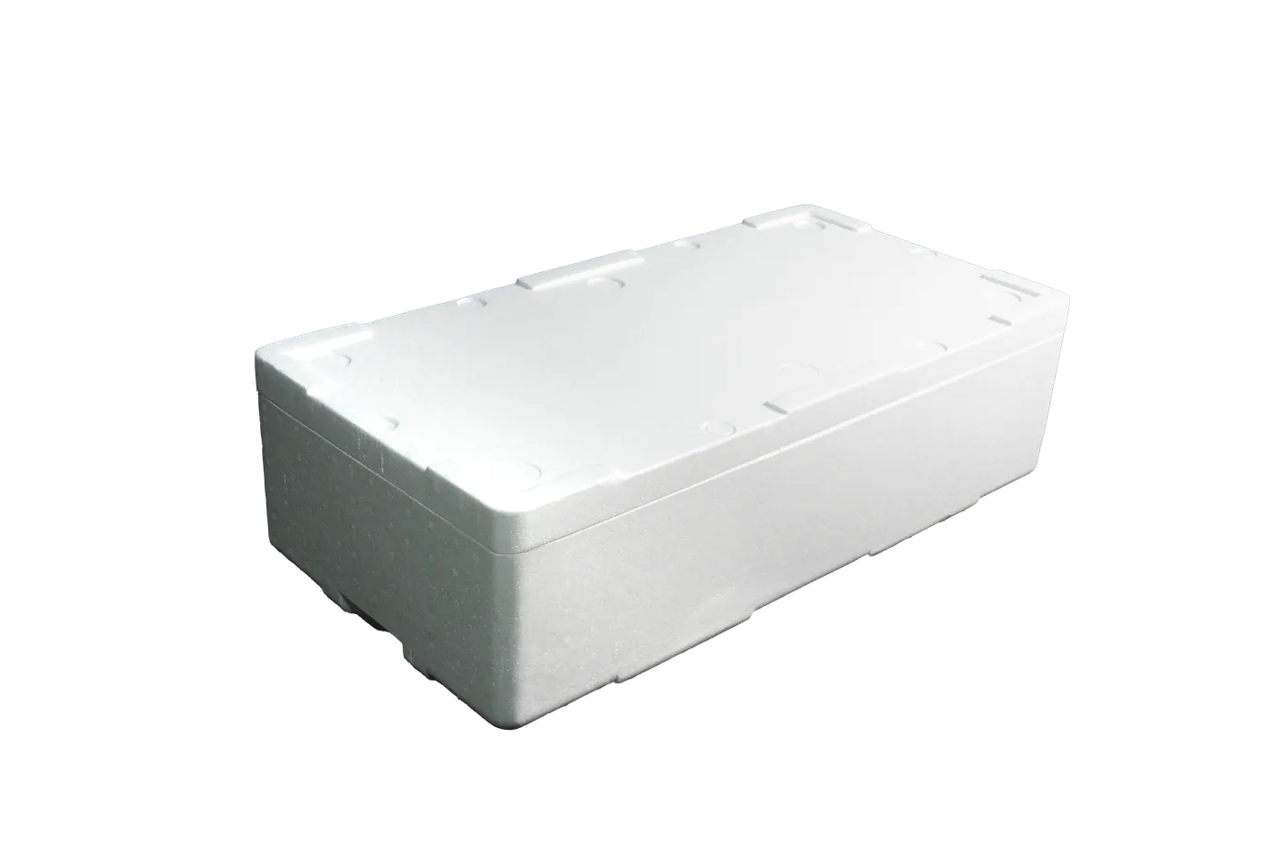 Hielera 50 LB Durapor. Hielera en EPS de 50 LB con capacidad volumétrica de 41.12 litros para distribución comercial de bebidas y alimentos fríos en ruta.